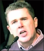 Mark Serwotka, speaking at the Hyde Park rally of the TUC 20 October demonstration against austerity , photo by Mike Luff