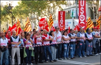 Ten million took part in a general strike in Spain 29 September 2010 that shook Spanish capitalism , photo Sarah Wrack