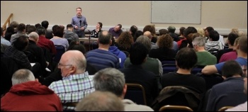 Owen Jones speaking during a debate with Clive Heemskerk, Socialism 2012 , photo by Senan