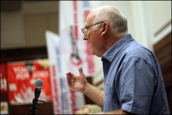 Socialism 2012 Saturday rally, Peter Taaffe, Socialist Party, photo Senan