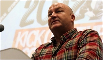 Socialism 2012 Saturday Rally: Bob Crow, RMT , photo Senan