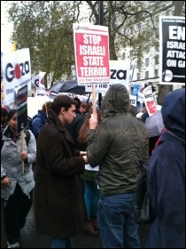 Stop the War demo, London 24th November 2012, photo by JB