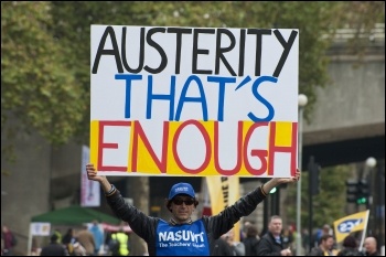 20 October 2012 TUC demo against austerity, photo Paul Mattsson