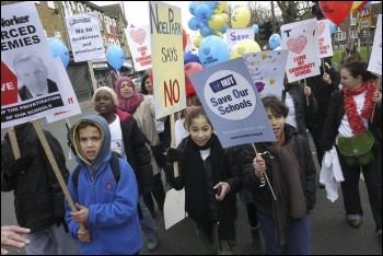 Haringey protest against academy school, photo Paul Mattsson Haringey protest against academy school, photo Paul Mattsson