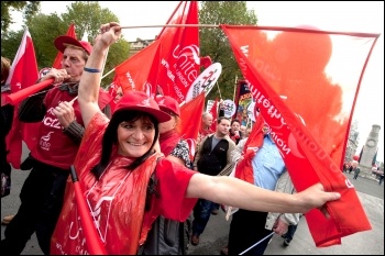 On the 20 October 2012 TUC demonstration against austerity, photo Paul Mattsson