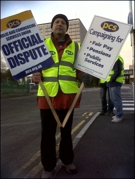 Dave Warren, PCS vice chair Swansea DVLA, photo by R. Job