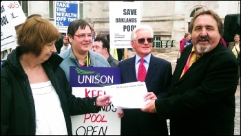 The two anti-cuts councillors, Keith Morrel and Don Thomas