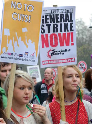For a 24 hour public sector general strike now, photo by Paul Mattsson