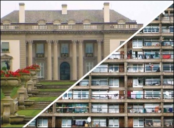 Cap rents not benefits - mansions and tower blocks - millionaires taxes get cut, bedroom tax imposed