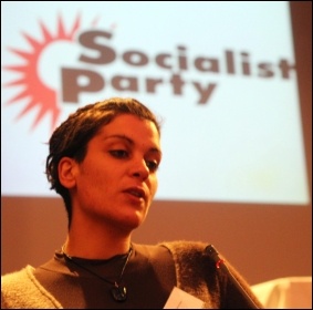 A visitor from Greece addressed Socialist Party congress 2013, photo Senan