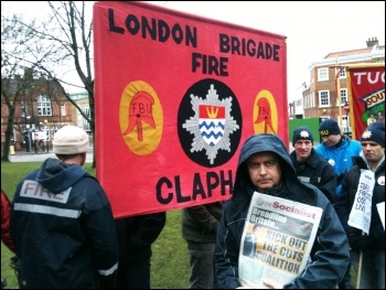 March to save Clapham fire station, 16.3.13, photo by R Edwards