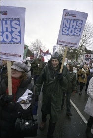 Demo to save Whittington hospital, 16.3.13 , photo by Paul Mattsson