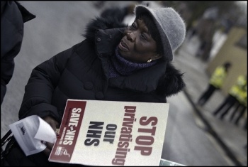 March to save Whittington hospital, London, 16.3.13, photo by Paul Mattsson