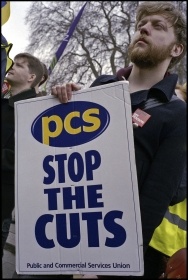PCS members on strike, photo Paul Mattsson