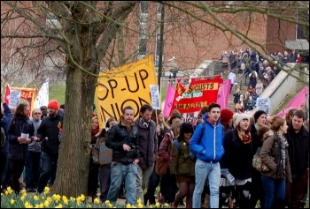 Sussex University occupation March 2013 , photo Serena Cheung