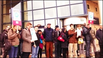 Striking in Southampton, BBC staff in NUJ & Bectu