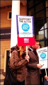 Striking in Southampton, BBC