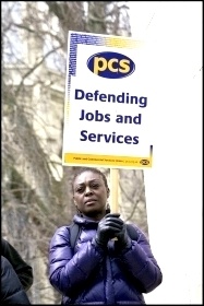 PCS strike on budget day, 20 March 2013 , photo Paul Mattsson