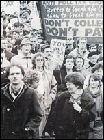 March against the Poll Tax, photo by Militant