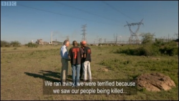South Africa: The Massacre that Changed a Nation - BBC2 Wednesday, 24th April, photo BBC screen shot