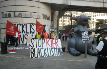 London Wall construction workers' protest, 3.5.13, 