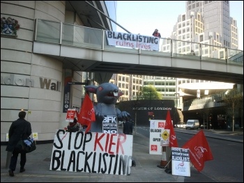 London Wall construction workers' protest, 3.5.13