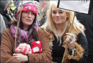 Hull protest against the Bedroom Tax , photo by Lash