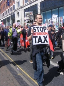 Leeds  Anti-Bedroom tax demonstration, photo Mid Shelley