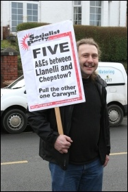 Caerphilly march to save the A&E, photo by Becky Davis