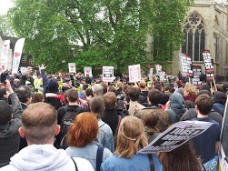 Anti-BNP demonstration in central London, 1.6.13, photo by S Kimmerle