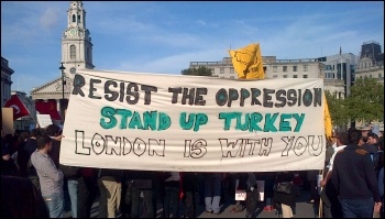 Demonstrating in London