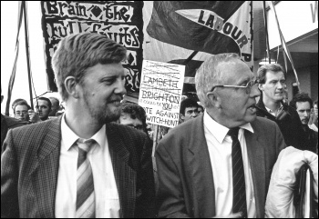 Terry Fields and Dave Nellist - two Militant MPS, photo Dave Sinclair