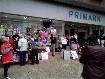 Strike rally against job losses at Chesterfield College , photo by Asif Ali