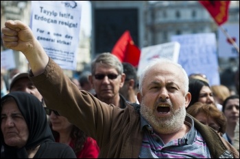 London protests 8 June 2013 in support of the Mass movement in Turkey which challenges Erdogan's authoritarian government , photo Paul Mattsson