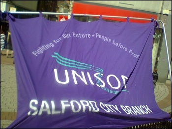 Salford Unison banner