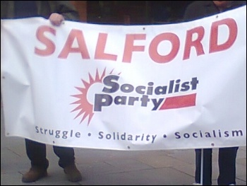 Salford Socialist Party banner