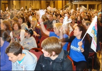 Merseyside teachers' strike rally, 27.6.13, photo Tanya Rybko