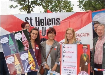 Merseyside teachers' strike march, 27.6.13 , photo Tanya Rybko