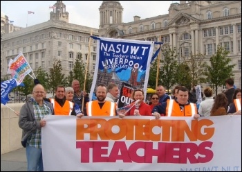 Merseyside teachers' strike march, 27.6.13 , photo Tanya Rybko