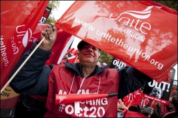 Marching against austerity on 20 October 2012, photo Paul Mattsson