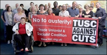 Waltham Forest trade Unionist and Socialist Coalition meeting , photo Senan