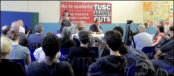 Waltham Forest trade Unionist and Socialist Coalition meeting , photo Senan