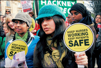 NHS demonstration March 3rd 2007, photo Paul Mattsson