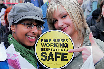 NHS demonstration March 3rd 2007, photo Paul Mattsson