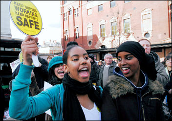 NHS demonstration March 3rd 2007, photo Paul Mattsson