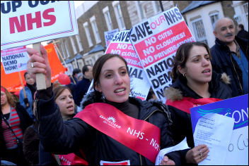 NHS demonstration March 3rd 2007, photo Paul Mattsson