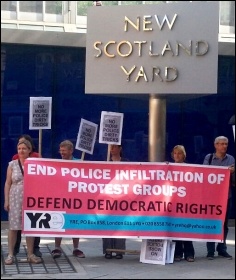 Youth Against Racism in Europe protesting outside Scotland Yard, 9.7.13 Youth Against Racism in Europe protesting outside Scotland Yard, 9.7.13