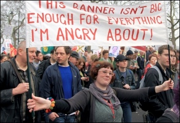 TUC demo 26 March 2011 - for a 24 hour General Strike now, photo Senan