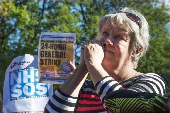 TUC demo in Manchester: 50,000 march against Tories demanding action on NHS, photo Paul Mattsson TUC demo in Manchester: 50,000 march against Tories demanding action on NHS, photo Paul Mattsson