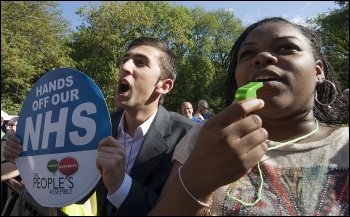 Hands off our NHS! photo Paul Mattsson